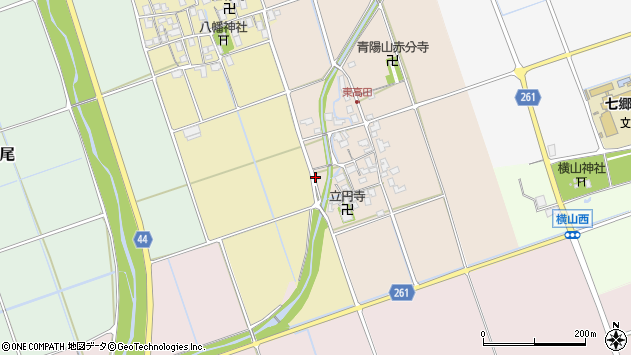 〒529-0202 滋賀県長浜市高月町東高田の地図
