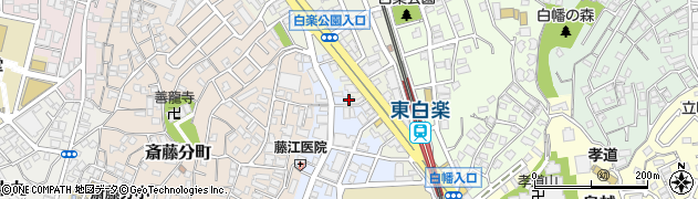 ラブリクリーニング東白楽駅前店周辺の地図