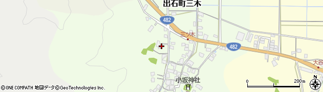 兵庫県豊岡市出石町三木56周辺の地図