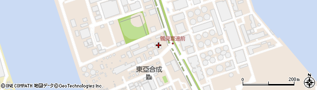 東亜合成横浜工場周辺の地図