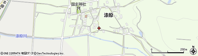 鳥取県湯梨浜町（東伯郡）漆原周辺の地図