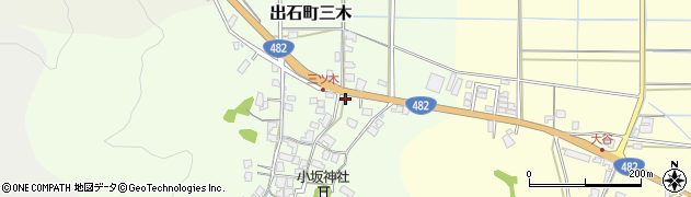 兵庫県豊岡市出石町三木289周辺の地図