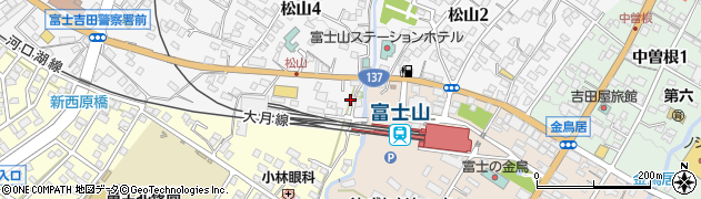 富士急山梨ハイヤー株式会社　本社周辺の地図