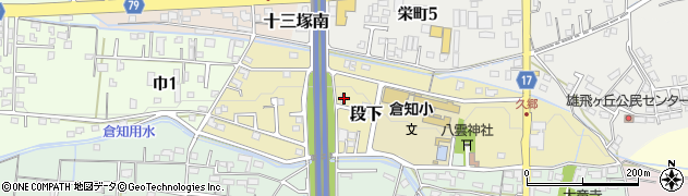 岐阜県関市段下周辺の地図