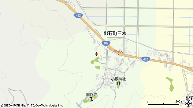 〒668-0278 兵庫県豊岡市出石町三木の地図