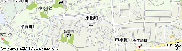 岐阜県関市東出町30周辺の地図