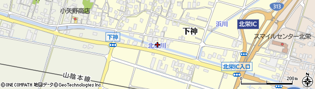 鳥取県東伯郡北栄町下神736周辺の地図