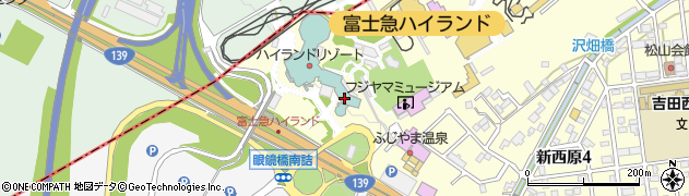 富士急ハイランド　総務課周辺の地図