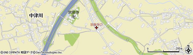 宗泉寺口周辺の地図