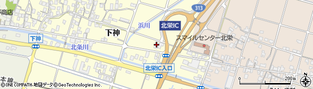 鳥取県東伯郡北栄町下神116周辺の地図