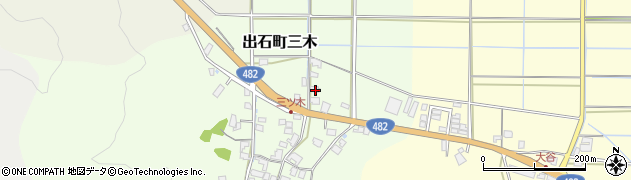 兵庫県豊岡市出石町三木394周辺の地図