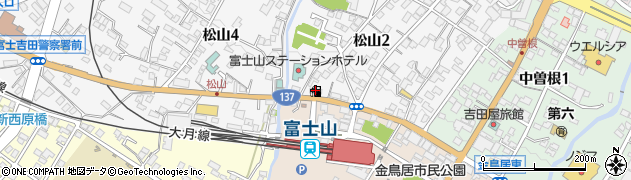 ＥＮＥＯＳセルフ富士吉田ＳＳ周辺の地図