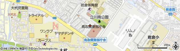 鳥取県東部庁舎　警備員室周辺の地図