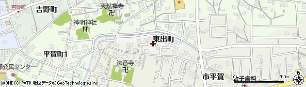 岐阜県関市東出町16周辺の地図