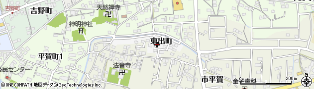 岐阜県関市東出町21周辺の地図