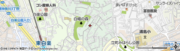 神奈川県横浜市神奈川区白幡西町周辺の地図