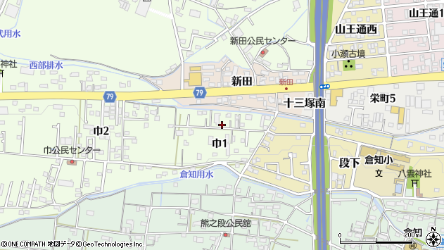 〒501-3256 岐阜県関市巾の地図