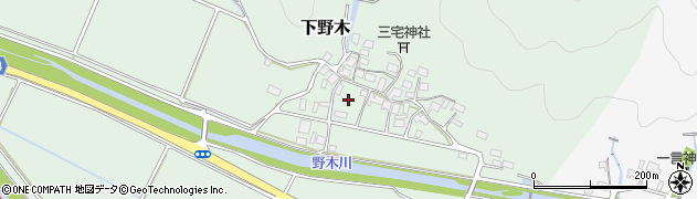 福井県若狭町（三方上中郡）下野木周辺の地図