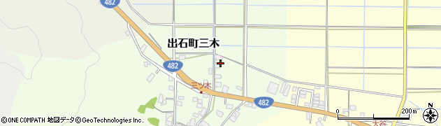 兵庫県豊岡市出石町三木397周辺の地図
