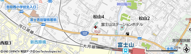 ファミリーロッジ旅籠屋・富士吉田店周辺の地図