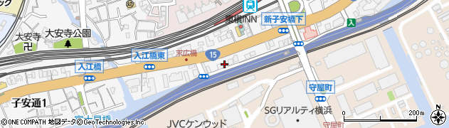 ヴェルディーク横浜新子安周辺の地図
