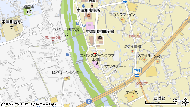 〒508-0045 岐阜県中津川市かやの木町の地図