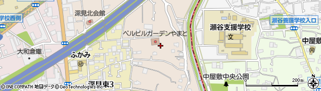 神奈川県大和市深見周辺の地図