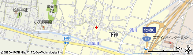 鳥取県東伯郡北栄町下神729周辺の地図