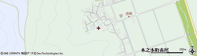 滋賀県長浜市木之本町赤尾周辺の地図