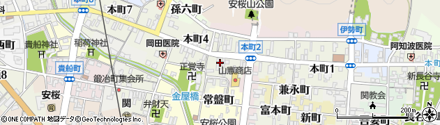 柳原茶舗周辺の地図
