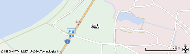 鳥取県大山町（西伯郡）末吉周辺の地図
