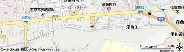岐阜県関市栄町周辺の地図