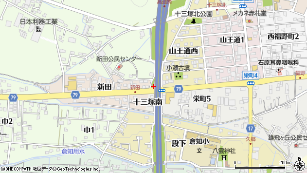〒501-3250 岐阜県関市十三塚町の地図