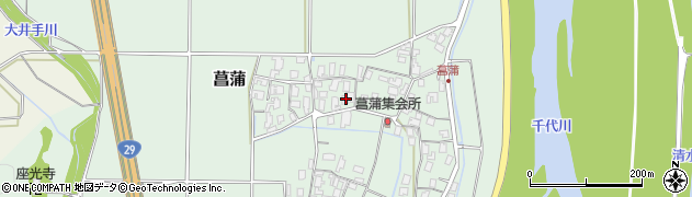 鳥取県鳥取市菖蒲465周辺の地図