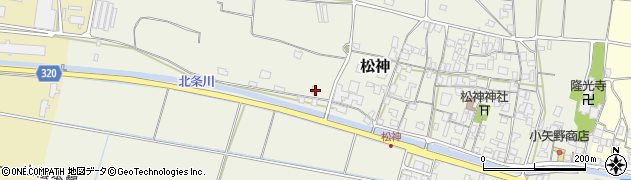 鳥取県東伯郡北栄町松神618周辺の地図
