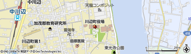 岐阜県加茂郡川辺町周辺の地図