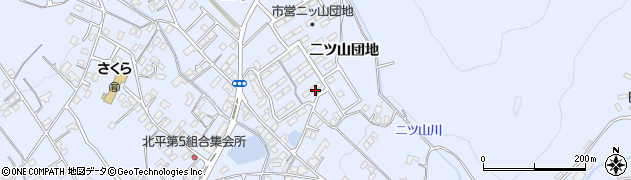 長野県飯田市山本（二ツ山団地）周辺の地図