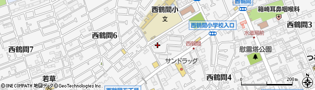 神奈川県大和市西鶴間周辺の地図