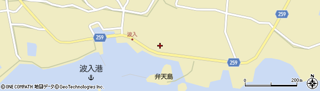 島根県松江市八束町波入614周辺の地図
