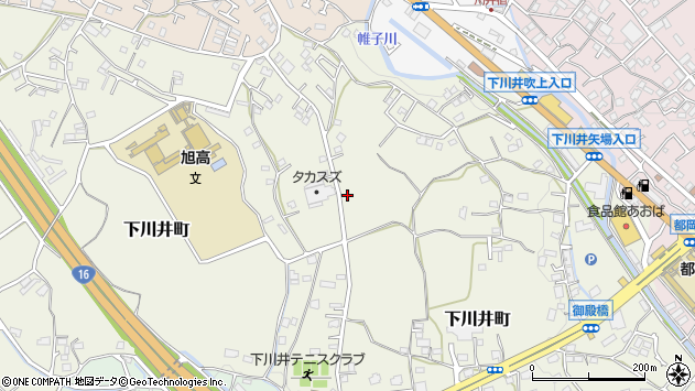 〒241-0806 神奈川県横浜市旭区下川井町の地図