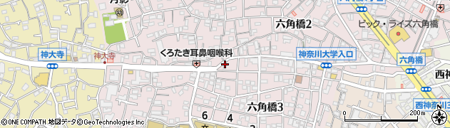 神奈川県横浜市神奈川区六角橋5丁目1周辺の地図