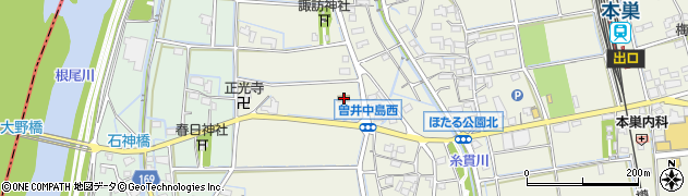 ファミリーマート本巣曽井中島店周辺の地図