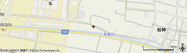 鳥取県東伯郡北栄町松神337周辺の地図