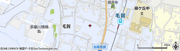 長野県飯田市毛賀周辺の地図