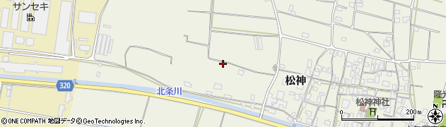 鳥取県東伯郡北栄町松神322周辺の地図