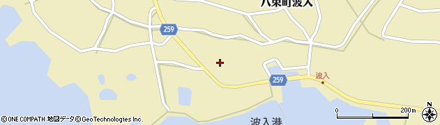 島根県松江市八束町波入416周辺の地図