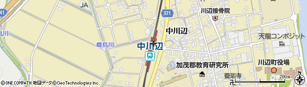 中川辺駅周辺の地図