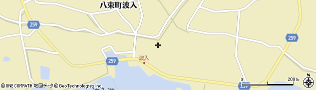 島根県松江市八束町波入605周辺の地図