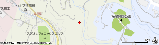 毛賀沢川周辺の地図