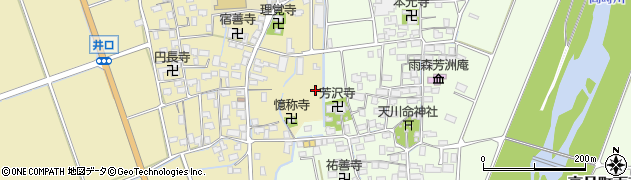芳澤寺周辺の地図
